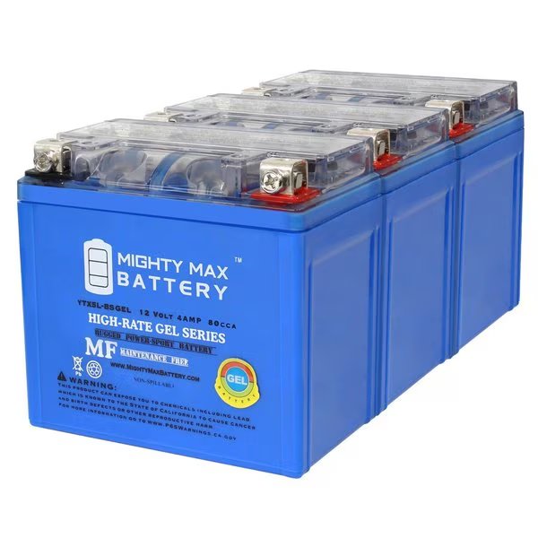 YTX5L-BSGEL 12V 4AH Replacement Battery compatible with Honda CRF250F 03-16 - 3PK, Mighty Max Battery, Mfr#: MAX3996425
